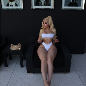 White One Piece Bikini, 2 piece cover up, sports bra, hoodie